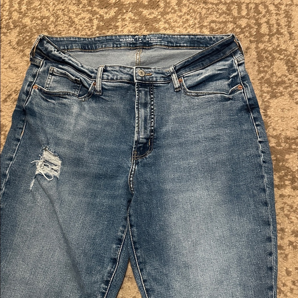 Old Navy Classic Blue Straight Jeans